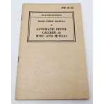 WWII US War Department Manual Handbook on the M1911 Pistol Manual