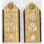 ​1947 Nationalists Chinese / Taiwanese Vice Rear Admiral Bullion Shoulder Boards