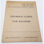 ​WWII US War Department Manual Handbook on Informal Games For Soldiers