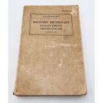 WWII US War Department Manual Handbook On French-English Military Dictionary