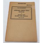 WWII US War Department Armored Force Manual Handbook on Assault Gun Section and Platoon