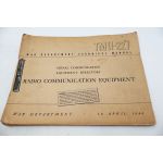 ​WWII US War Department Manual Equipment Directory on Radio Communication Equipment