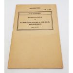 WWII US War Department Manual Handbook on "Handie Talkie" Radio Sets SCR-536-A, SCR-536-B, and SCR-536-C