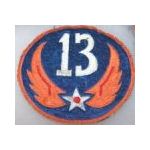 13th Air Force Philippine Made  Squadron  Patch