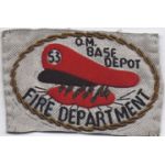 53rd Quartermaster Base Depot Fire Department Bullion Patch