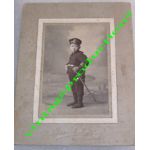 Meiji Era Japanese Child In Uniform Cabinet Card Photo