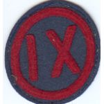 1920's-1930's 9th Corps Patch