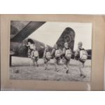 WWII Japanese Propaganda Photo Of Paratroopers Loading Plane