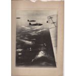 WWII Japanese Propaganda Photo Of Airplanes Heading To Palembang