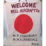 Bell Aircraft Helicopter Test Pilots Custom Japanese Flag