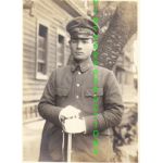 WWII Japanese Army Officer Holding Sword Photo