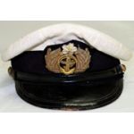 WWII Imperial Japanese Navy Officers Visor Hat With White Removeable Cover