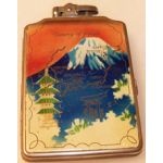 Korean War Enamelled Cigarette Case & Lighter