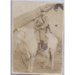 WWII Japanese Army Enlisted Soldier On Horseback Photo