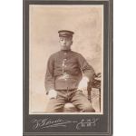 Meiji Period Japanese Army Officer In Studio Setting CDV.