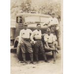 WWII Era Japanese Army Truck Drivers Photo