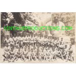 WWII Japanese Army Unit Posing In Front Of Giant Buddha In Kamakura Photo.