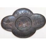 Japanese Meiji Or Taisho Era Era Army Headquarters Tea Cup Holder.