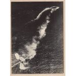 WWII Japanese Propaganda Photo Of Attacking British Battleship