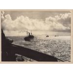 WWII Japanese Propaganda Photo Of Ships Heading South
