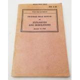 ​WWII US War Department Engineer Manual Handbook On Explosives and Demolitions