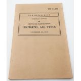 WWII US War Department Manual Handbook On Shotguns, All Types