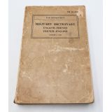 WWII US War Department Manual Handbook On French-English Military Dictionary