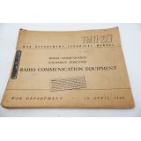 ​WWII US War Department Manual Equipment Directory on Radio Communication Equipment