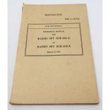 WWII US War Department Manual Handbook on Radio Set SCR-609-A, SCR-610-A