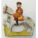 Japanese General Nogi On Horseback Ceramic Statue