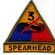 WWII 3rd Armor Division With Spearhead Tab  Patch
