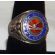 WWII 84th Division RAIL SPLITTERS Silver & Enamel Ring