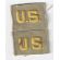 WWII CBI Made US Officers Collar Insignia Patches