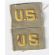 WWII CBI Made US Officers Collar Insignia Patches