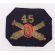 Pre-WWI 45th Coast Artillery Bullion Officers Collar Insignia