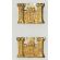 WWII 739th Engineer Theatre Made Officers Collar Brass