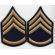 Late-40's-50's Non-Combatant Staff Sergeant Chevron Set