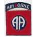 Vietnam 82nd Airborne Division Red B Variant Patch