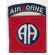 Vietnam 82nd Airborne Division Red B Variant Patch