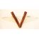 WWII Lucite & Wood Winged V For Victory Pin