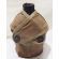 WWII Marine Corps 3rd pattern canteen cover with an enameled canteen and cup