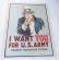 Vietnam era US Army Uncle Sam "I Want You" Poster 1968 Dated