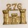 WWII 276th Engineers Officers Collar Device