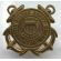 US Coast Guard Enlisted Visor Cap Badge, WWII