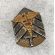 WWII Incredible Medical Corps Technical Sergeant Rank Badge Made From English Coin