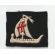 WWII British V Corps Patch. Black wool body. Some minor wear from age.