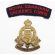 WWII Royal Canadian Ordnance Corps Shoulder Title and cap badge