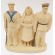 ​WWII era Home Front plaster statue of a Soldier, Sailor and Nurse