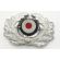 WWII German Army Enlisted Visor Cap Wreath A Cockade