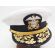 Vietnam era Navy Admiral's White Visor Cap